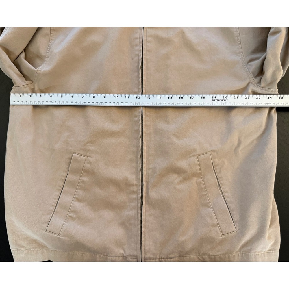 Lands' End Canvas Jacket Mens‎ XL (46-48) Tan Full-Zip Business Casual Weekend - Picture 13 of 15